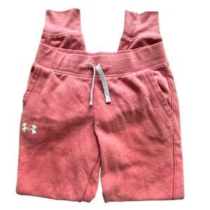 UNDERARMOUR x Womens or Youth Juniors Pink Peach Joggers Size YLG